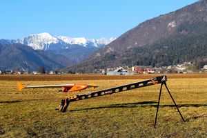 catapulta para lançamento de drones