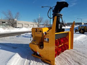 soprador de neve para pá carregadeira compacta
