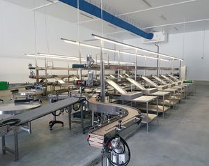 linha de embalagem para a indústria alimentícia