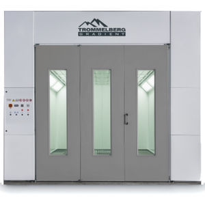 cabine de pintura fechada