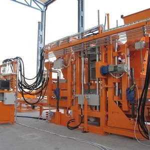máquina de fabricação de blocos estacionária