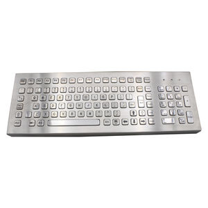 teclado em aço inoxidável