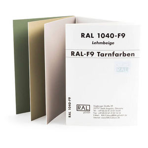 catálogo de cores RAL 1