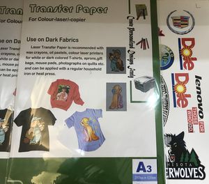 papel transfer a laser