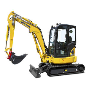 miniescavadeira / de esteiras / a diesel / para construção civil