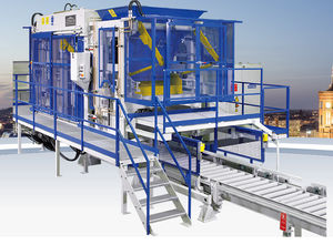 máquina de fabricação de blocos em concreto