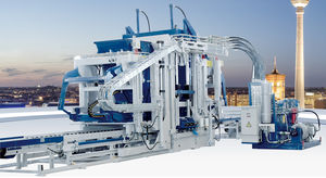 máquina de fabricação de blocos em concreto