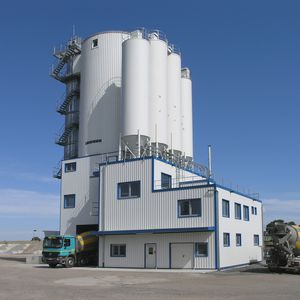 central de concreto estacionária