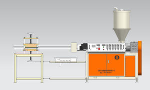 linha de extrusão de tubos