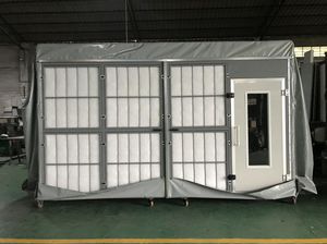 cabine de pintura fechada