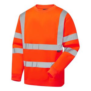 blusa de moletom sem capuz de alta visibilidade