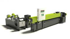 linha de reciclagem de materiais plásticos