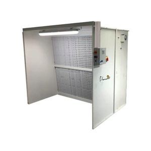 cabine de pintura aberta