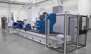máquina de desbaste e roleteamento CNC
