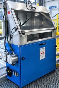 máquina de limpeza com solvente