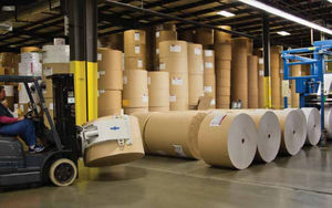 garra de manipulação para rolos de papel
