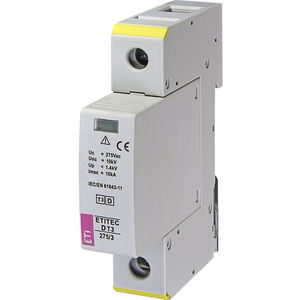 dispositivo de proteção contra surtos de tipo 3 / modular / para trilho DIN / monofásico