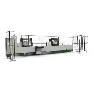 máquina de corte de duas cabeças com lâminas frontais