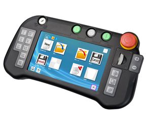 controlador de robô com painel de controle manual