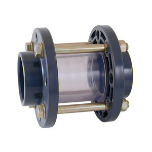 visor de fluxo flangeado