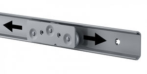 corrediça linear telescópica