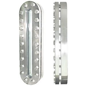 visor de fluxo em aço inoxidável 1