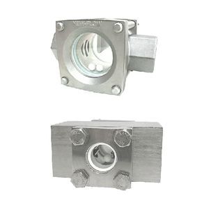 visor de fluxo em aço inoxidável 1