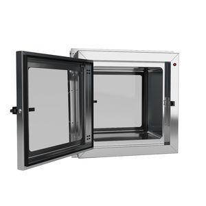 armário de segurança / para instalação na parede / de porta / em aço inoxidável