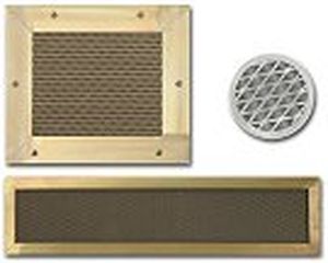 grelha de ventilação metálica