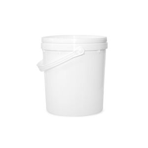 balde em material plástico