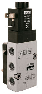 válvula direcional pneumática acionada por solenoide