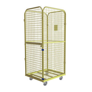 container aramado com rodas para têxteis