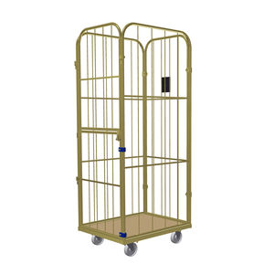 container aramado com rodas para têxteis