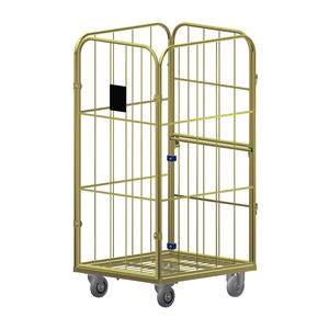 container aramado com rodas para têxteis