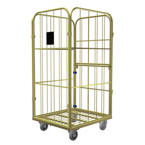 container aramado com rodas para têxteis