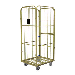 container aramado com rodas para têxteis