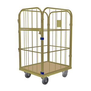 container aramado com rodas para têxteis