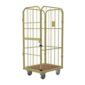 container aramado com rodas para têxteis