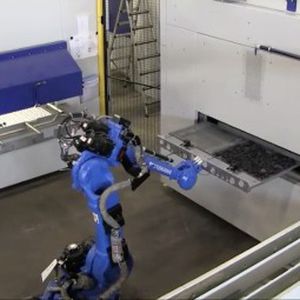 célula robotizada de descarregamento