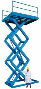 mesa elevatória de tesoura tripla