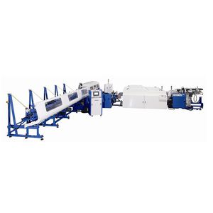 linha de corte com faca rotativa