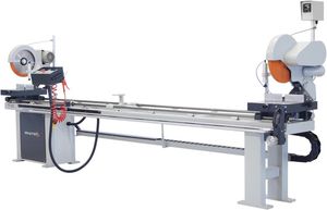 máquina de corte de duas cabeças para metais