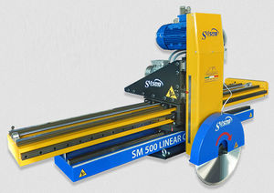 máquina de corte com faca rotativa