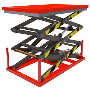 mesa elevatória de tesoura tripla