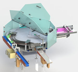 mesa rotativa indexadora para linha de embalagem