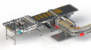 sistema de alimentação de máquina embaladora para a indústria alimentar