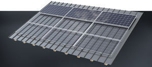 estrutura de fixação fotovoltaica em telhado