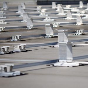 estrutura de fixação fotovoltaica para terraço de cobertura