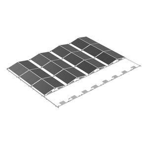 estrutura de fixação fotovoltaica em telhado