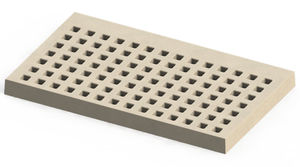 placa de piso em concreto